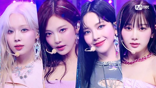 Potret aespa dalam penampilan lagu 'Supernova'/ Foto: youtube.com/mnetofficial Potret aespa dalam penampilan lagu 'Supernova'