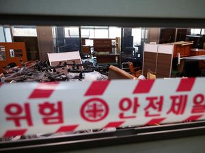 Potret Kerusakan di Gedung Parlemen Korsel Usai Anggota Tolak Darurat Militer