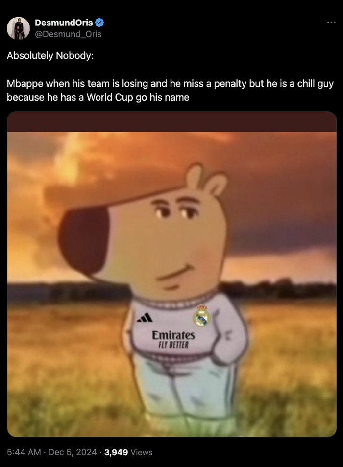 Meme Kylian Mbappe