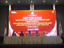 Pleno KPU, Syakur-Putri Menang Telak di Pilbup Garut 2024