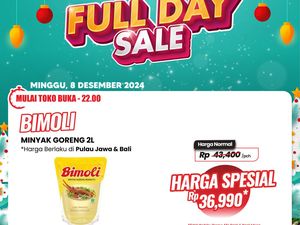 Transmart Full Day Sale! Minyak Goreng 2 Liter Rp 36.990