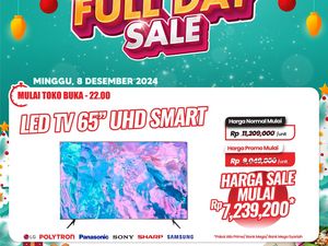 Besok ke Transmart Full Day Sale! LED TV 65 Inch UHD Smart Rp 7 Jutaan