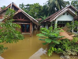 2 Kecamatan di Pandeglang Masih Banjir, Ketinggian Air Capai 40 Cm