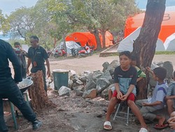 837 Pengungsi Korban Erupsi Lewotobi dari Desa Waiula-Hewa Dipulangkan