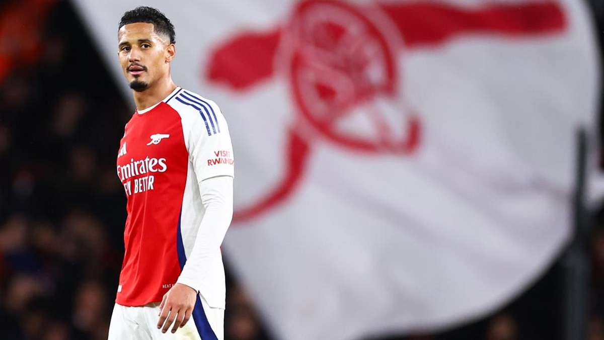 Bek Arsenal, William Saliba. (Foto: Offside via Getty Images/Jacques Feeney/Offside)