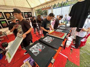 Pekerja Sablon se-Jatim Berkumpul Update Ilmu di Kota Kediri