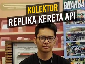 Video: Berkenalan dengan Rifqi, Kolektor Muda Replika Kereta Api dari Bandung