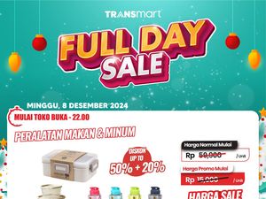 Botol Minum-Kotak Makan Keren Mulai Rp 20 Ribuan di Transmart Full Day Sale! Botol Minum-Kotak Makan Keren Mulai Rp 20 Ribuan di Transmart Full Day Sale!