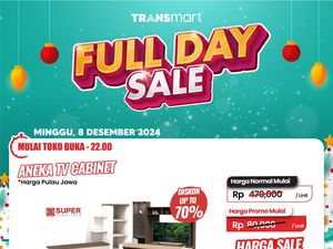 Murahnya Kebangetan! Lemari TV Mulai Rp 60 Ribuan di Transmart Full Day Sale Murahnya Kebangetan! Lemari TV Mulai Rp 60 Ribuan di Transmart Full Day Sale