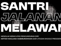 Ramai Aksi Santri Tolak Miftah Maulana Mundur dari Utusan Khusus Presiden