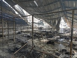 Luluh Lantak Kondisi Pabrik Garmen Magelang Usai Kebakaran Hebat