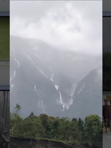 Air terjun bermunculan di Gunung Agung Bali