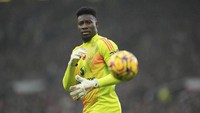 Di posisi ketiga ada Andre Onana (MU) dengan enam clean sheets (AP)
