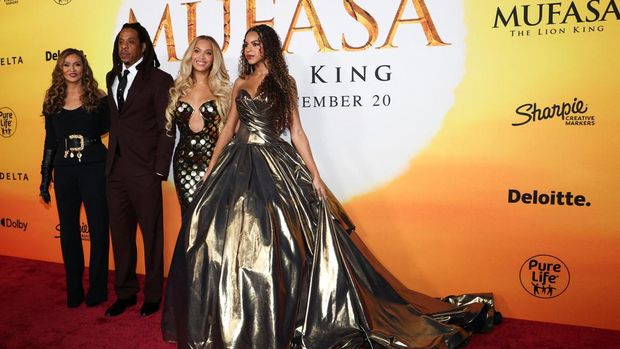 Beyonce, Jay-Z, Blue Ivy Carter and Tina Knowles attend a premiere for the film ''Mufasa: The Lion King'' in Los Angeles, California, U.S., December 9, 2024. REUTERS/Mario Anzuoni