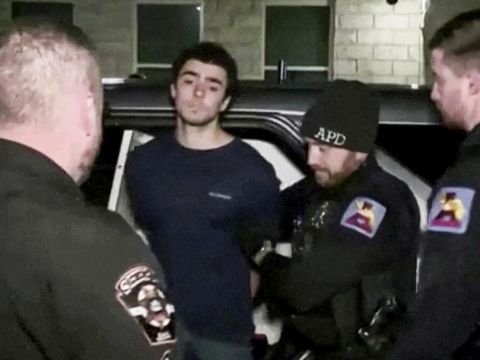 Luigi Mangione, 26, a suspect in the New York City killing of UnitedHealth executive Brian Thompson, arrives for his arraignment at Blair County Court House in Holidaysburg, Pennsylvania, U.S. December 9, 2024 in a still image from video.   FOX News Channel via REUTERS    NO RESALES. NO ARCHIVES. MANDATORY CREDIT     TPX IMAGES OF THE DAY