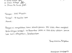 Pemain SFC Buat Surat Pernyataan Mogok Tanding karena Gaji Belum Dibayar
