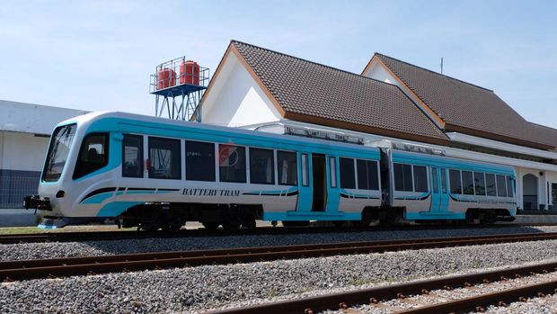Trem Otonom Bertenaga Baterai, Hasil Kolaborasi PT INKA (Persero) dan Institut Teknologi Bandung. (Dok. PT INKA)
