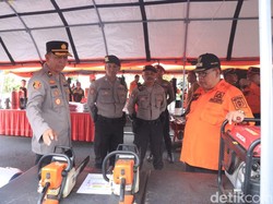 Personel Polres Blitar Kota Siap Siaga Hadapi Bencana Hidrometeorologi