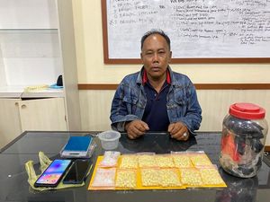 Pengedar di Jambi Terciduk Pendam Ratusan Pil Mephedrone dalam Tanah