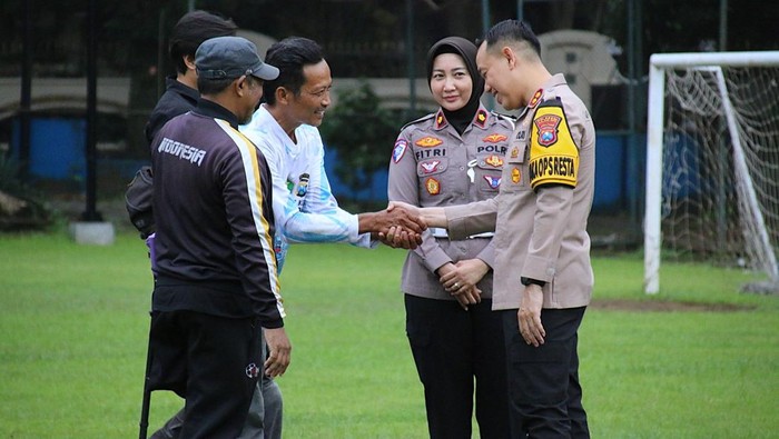 Dukungan Polresta Malang Kota terhadap Sepak Bola Amputasi Malang.