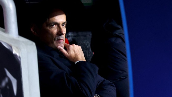 Soccer Football - Champions League - Bayer Leverkusen v Inter Milan - BayArena, Leverkusen, Germany - December 10, 2024 Inter Milan coach Simone Inzaghi before the match REUTERS/Thilo Schmuelgen