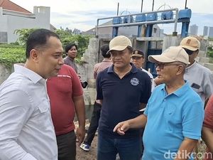 Walkot Eri Sidak Tanggul Jebol di Simo Hilir, Perbaikan Ditarget 3 Hari