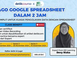 Ini 5 Peserta Terbaik Kelas Google Spreadsheet Advance detikcourse, Cek Namamu!