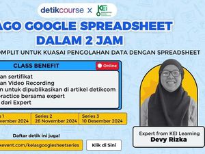 Ini 5 Peserta Terbaik Kelas Google Spreadsheet Advance detikcourse, Cek Namamu! Ini 5 Peserta Terbaik Kelas Google Spreadsheet Advance detikcourse, Cek Namamu!