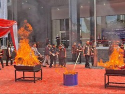 Video Wujud Barang Palsu Bernilai Rp 5,35 M yang Dimusnahkan DJKI