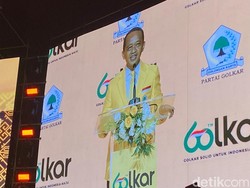 Bahlil Pamer ke Prabowo di HUT Partai: Golkar Nomor 2 di Pileg
