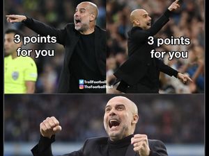 Meme Pep Guardiola sang Dermawan, Doyan Bagi-bagi 3 Poin buat Lawan