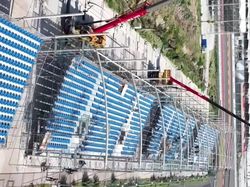 Kabar Baik! Tribun Murah Sirkuit Mandalika Mulai Dipasang Atap