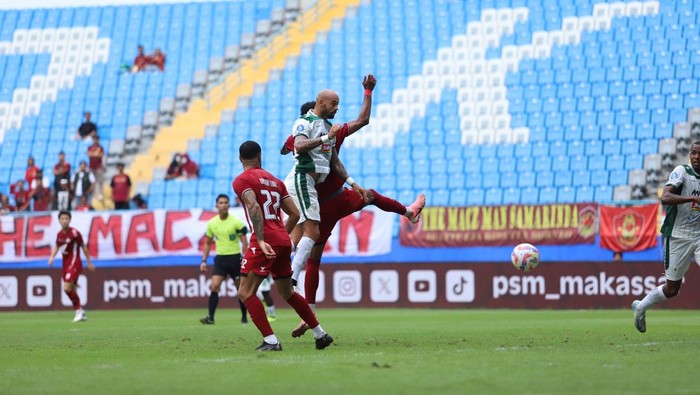 Laga PSM Makassar vs PSS Sleman di Stadion Batakan, Balikpapan, Jumat (13/12/2024). Laga PSM Makassar vs PSS Sleman di Stadion Batakan, Balikpapan, Jumat (13/12/2024).