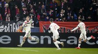 5 gol - Rasmus Højlund. Foto: AP/Petr David Josek