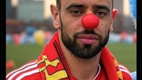 Kapten MU Bruno Fernandes pun diledek tidak mampu berbuat banyak saat MU melawan Viktoria Plzen. Foto: dok. Internet/X (Twitter)