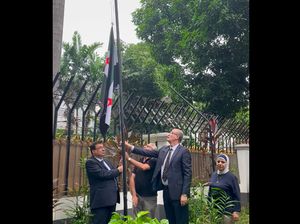 Bashar Al Assad Tumbang, Kedubes Suriah di Jakarta Ganti Bendera Baru