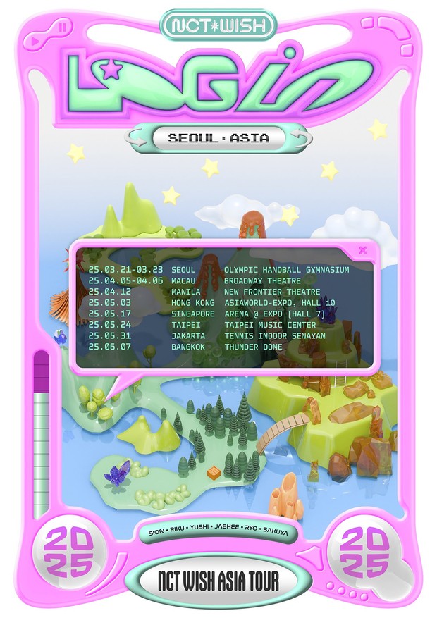 Poster Asia Tour 'LOG in'/Foto: X.com/nctwishofficial