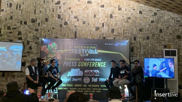 Konferensi pers Rockaroma Festival 2024