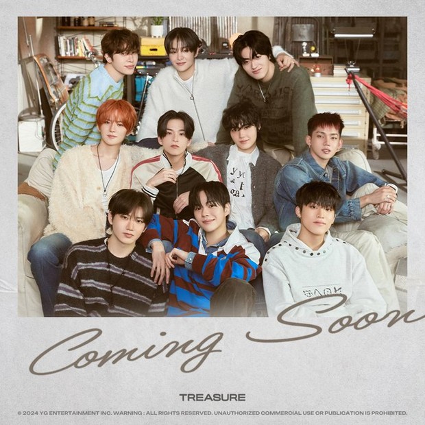 TREASURE Coming Soon Poster / Foto : x.com/ygent_official TREASURE Coming Soon Poster / Foto : x.com/ygent_official