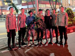 Kepergok Polisi Lagi Maling Kabel Telkom, 3 Pria di Medan Ditangkap