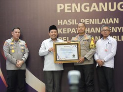 Polres Kediri Kota Sabet Penghargaan Pelayanan Publik dari Ombudsman RI