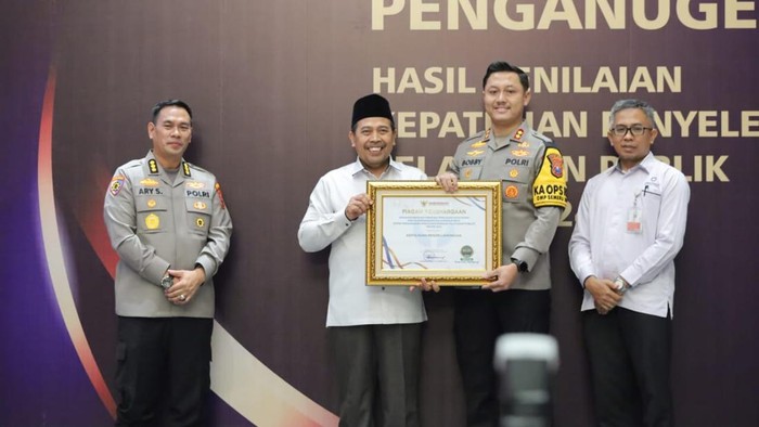 Polres Lamongan raih penghargaan damri Ombudsman RI