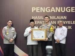 Polres Lamongan Sabet Penghargaan Kategori A dari Ombudsman RI