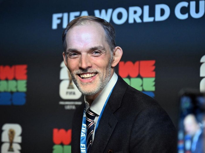 ZURICH, SWITZERLAND - DECEMBER 13: England national team manager Thomas Tuchel speaks to the press after the draw for the 2026 FIFA World Cup European qualifiers held at FIFA headquarters in Zurich, Switzerland on December 13, 2024. (Photo by Dursun Aydemir/Anadolu via Getty Images)