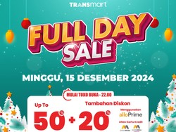 Kejar Diskon Melimpah 50% + 20% di Transmart Full Day Sale Besok!