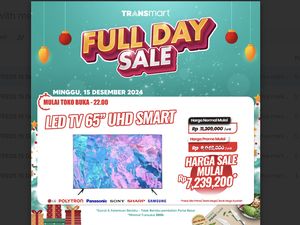 Diskon Jumbo Smart TV UHD 65 inch di Transmart Full Day Sale