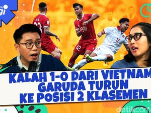 Kalah 1-0 dari Vietnam, Garuda Turun ke Posisi 2 Klasemen