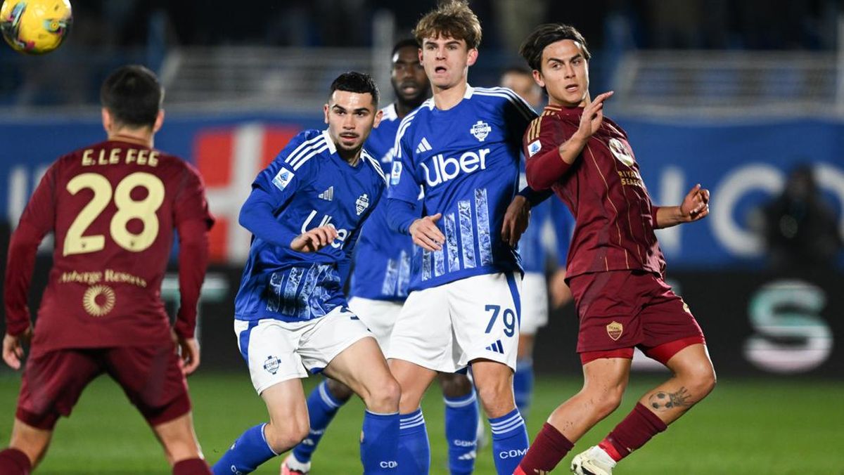 Como Vs AS Roma: Bobol di Masa Injury Time, I Lupi Kalah 0-2