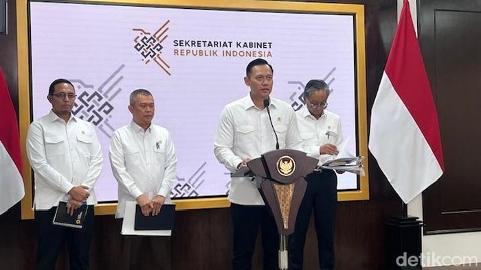 Menko Bidang Infrastruktur dan Pembangunan Kewilayahan Agus Harimurti Yudhoyono (AHY) (Eva Safitri/detikcom)