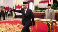 Momen Presiden Prabowo Lantik Pimpinan dan Dewas KPK